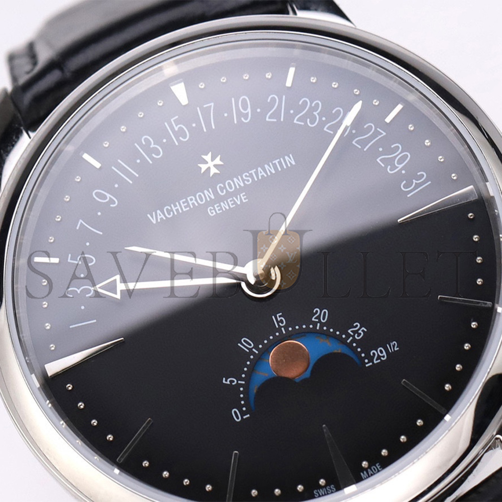VACHERON CONSTANTIN PATRIMONY MOON PHASE RETROGRADE DATE 42.5 MM WATCH 4010U/000G-B330